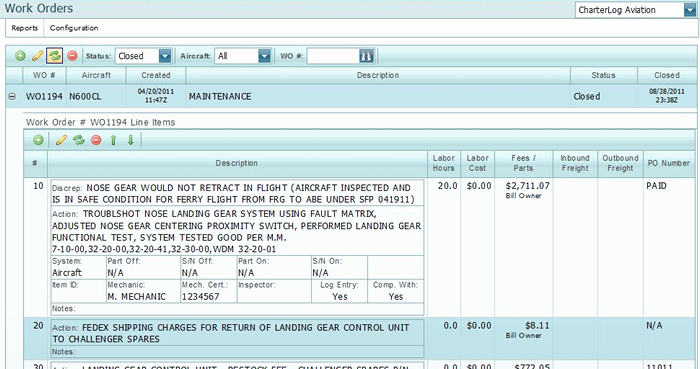 Work order Log Template Luxury Charterlog Xms Features and Pricing Polaris Microsystems