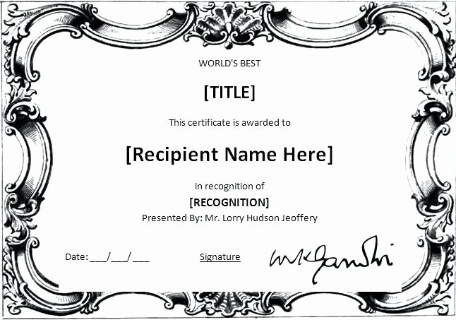 Worlds Best Boss Certificate Beautiful Worlds Greatest Boss Certificate – Poporon