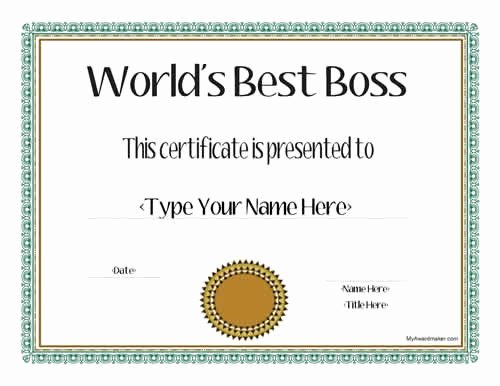 Worlds Best Boss Certificate Unique Best Boss Quotes Quotesgram