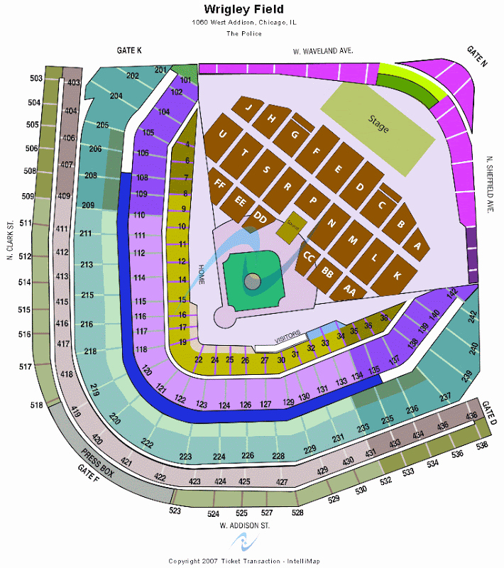 Wrigley Field Seat Map with Seat Numbers Lovely the Sky I Scrape August 20 Pearl Jam at Wrigley Field