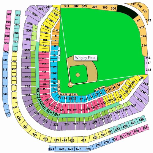 Wrigley Field Seat Map with Seat Numbers Unique Wrigley Field Seating Chart by Bigdmike