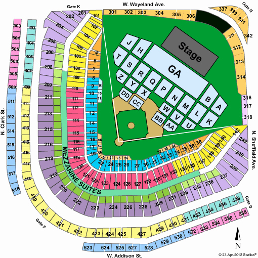 Wrigley Field Seating Chart with Rows and Seat Numbers Lovely Cheap Wrigley Field Tickets