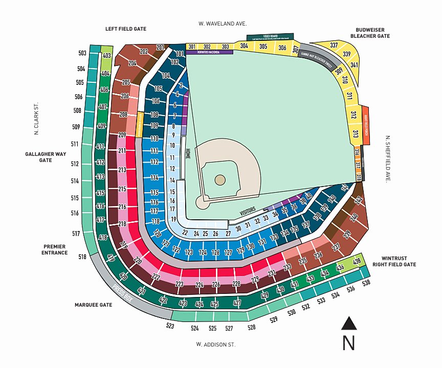 Wrigley Seating Chart Seat Numbers New Wrigley Field Construction Update December 6 Bleed
