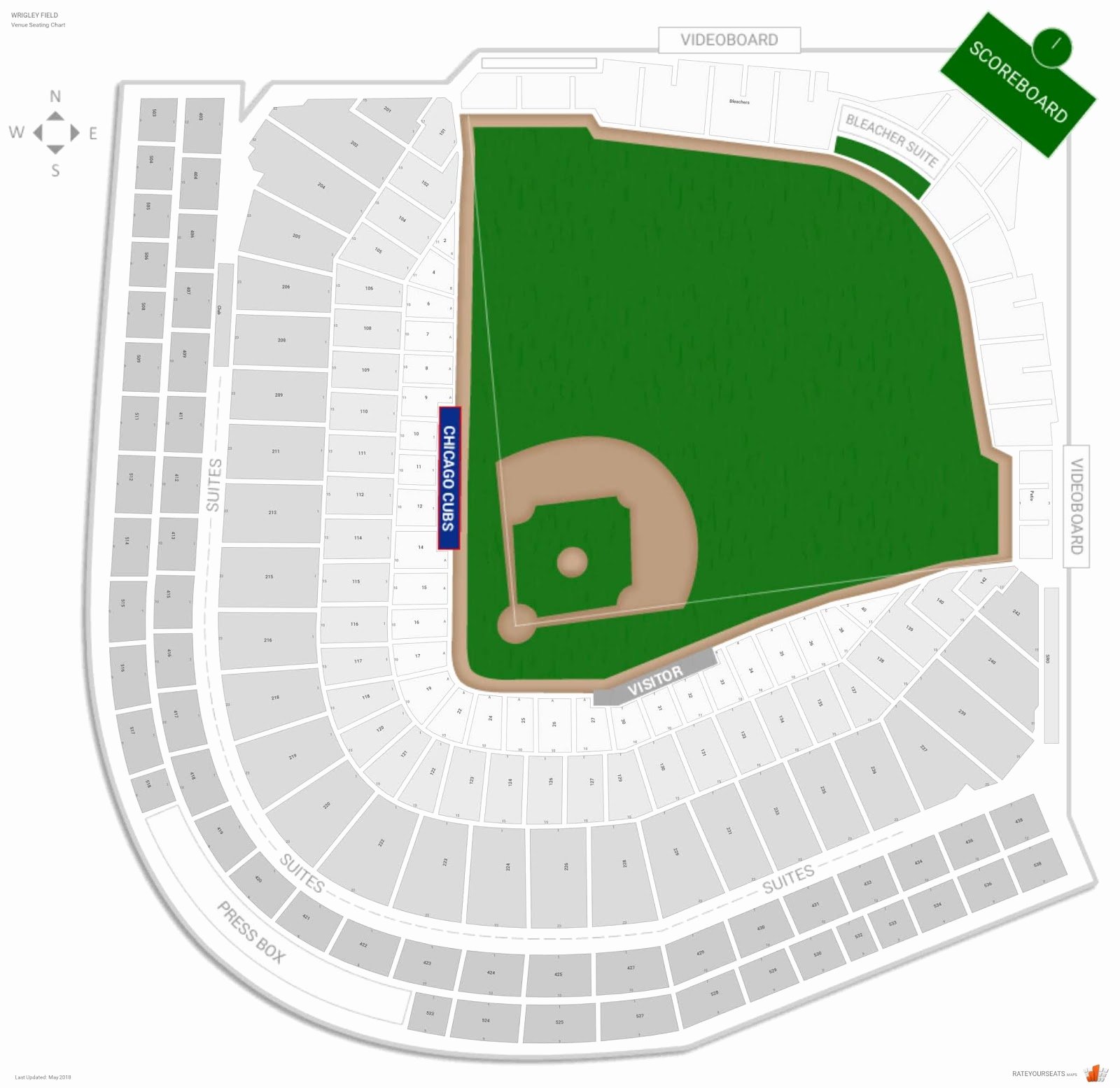 Wrigley Seating Chart with Seat Numbers Fresh Fresh Wrigley Field Seating Chart with Seat Numbers