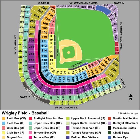 Wrigley Seating Chart with Seat Numbers Unique Fresh Wrigley Field Seating Chart with Seat Numbers