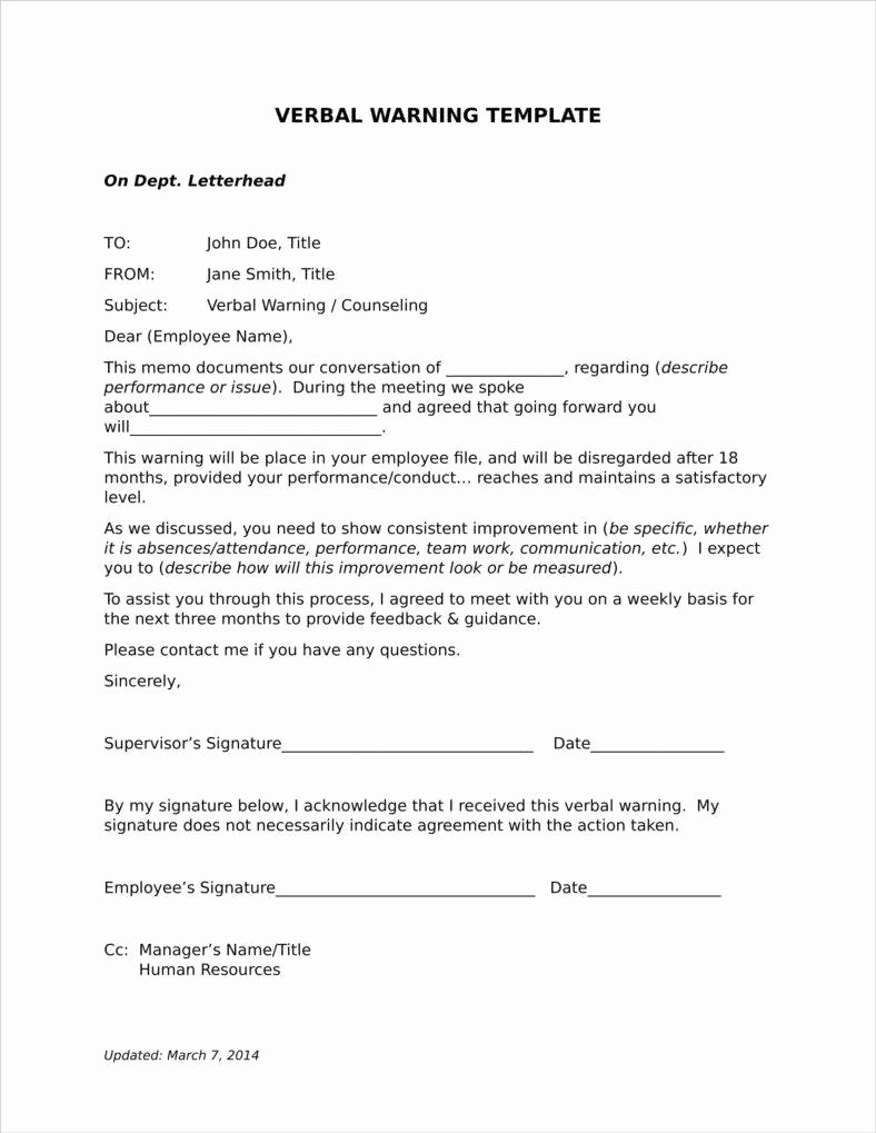 Write Up at Work Template Beautiful Sample Warning Letter to Employee for Tardiness