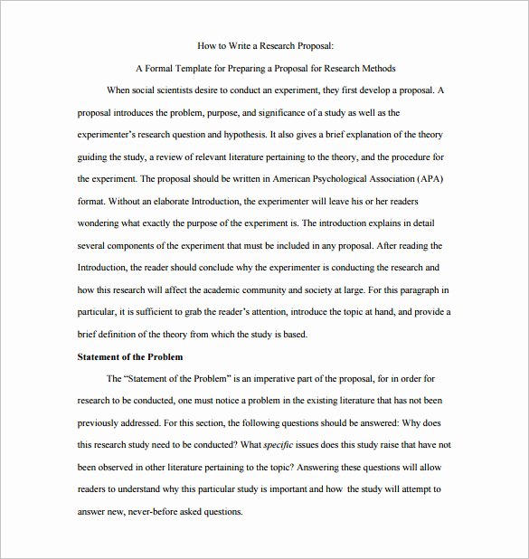 Written Proposal Examples Unique 19 Writing Proposal Templates Free Sample Example