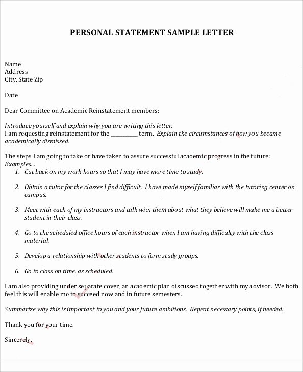 Contoh Surat Statement Letter Template - IMAGESEE