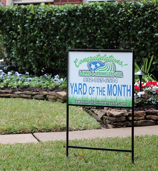 Yard Of the Month Sign Template Elegant Yard Of the Month Lawns and Sprinklers Usa