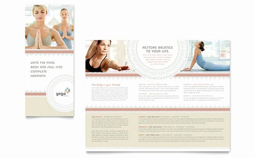 Pilates Yoga Gift Certificate Template Design SF