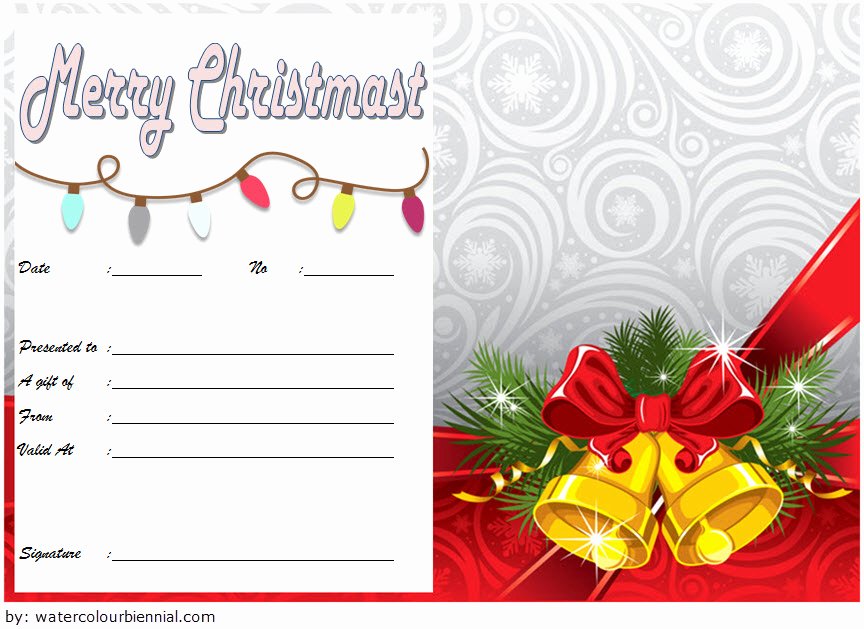 Yoga Gift Certificate Template Fresh 10 Christmas Gift Templates Free Typable