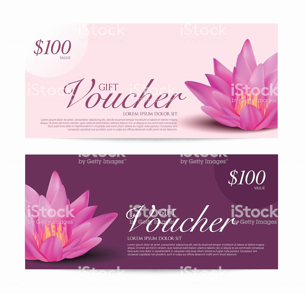 Yoga Gift Certificate Template Fresh Gift Voucher Flower Spa Yoga Background Banner Template