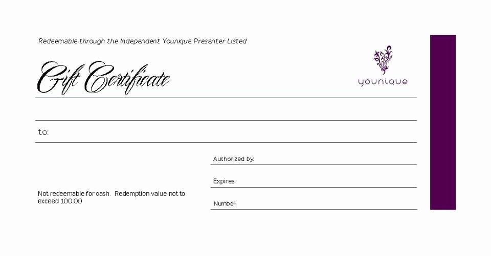 Younique Gift Certificate Template Beautiful Presenter tools Brightstars Pics to Use On