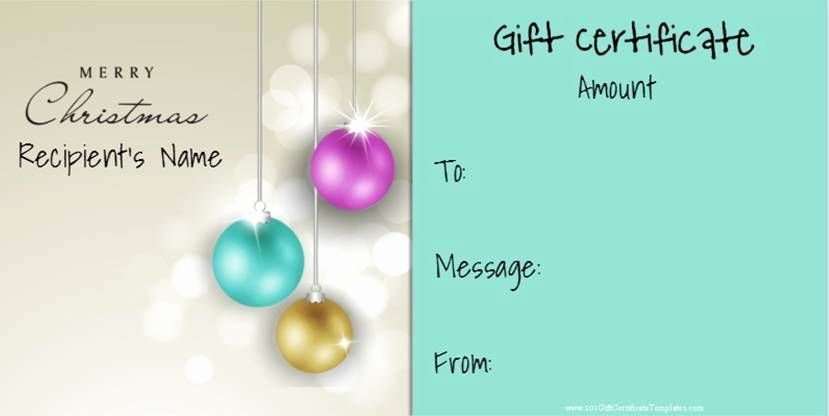 Younique Gift Certificate Template Fresh Christmas Gift Certificate Templates that Can Be